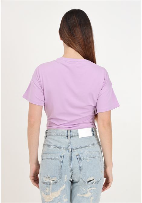T-shirt a manica corta lilla da donna con fibbia Fly PATRIZIA PEPE | 2M4369/J206M495